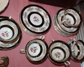English bone china cake set