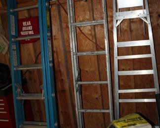 ladders and a huge shop vac