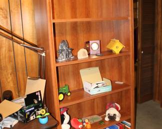 wood bookcase