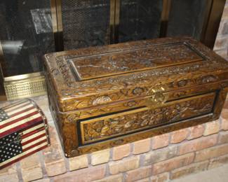 carved chest