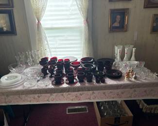 Avon- Hummingbird dishes, Cape Cod Collection