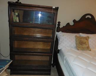 Lawyers Book Case, 3/4 Bed with Mattress and Box Springs,