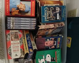 VHS , DVDS AND CDS