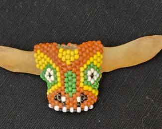 Bead Bone Bolo tie holder