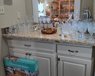 goblets, tumblers, vintage, cut glass, crystal