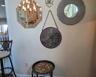 variety of mirror decor
