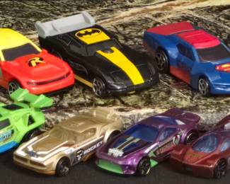 Hot Wheels McDonald Super Hero PullBacks and Guardian of the Galaxy 4 car set