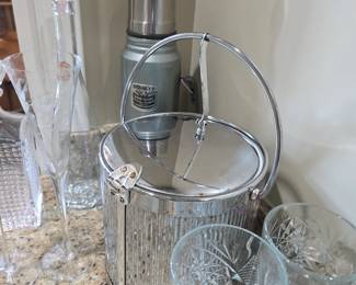 Check out that vintage Stanley thermos in the back, and the vintage ice bucket
