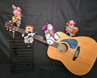 Yamaha acustic guitar the complete set of WinnieThePooh Mop Head Beatles Band
