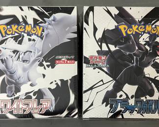 Japanese Pokemon - White Clare & Black Bolt booster boxes