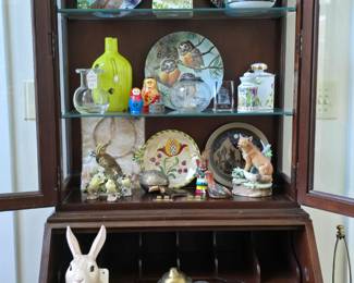 Secretary desk/display cabinet