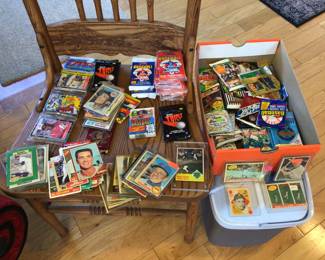 Collection of baseball cards. Sold as a lot