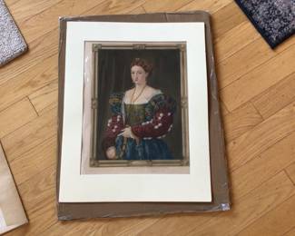 La Bella Antique Book Plate. Ready to frame. Inside 14” x 18”. Mat 19” x 24”
