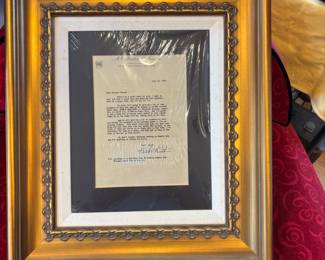 Signed Babe Ruth letter, not authenticated