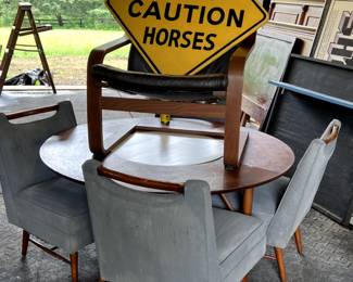 Mid century table and chairs
