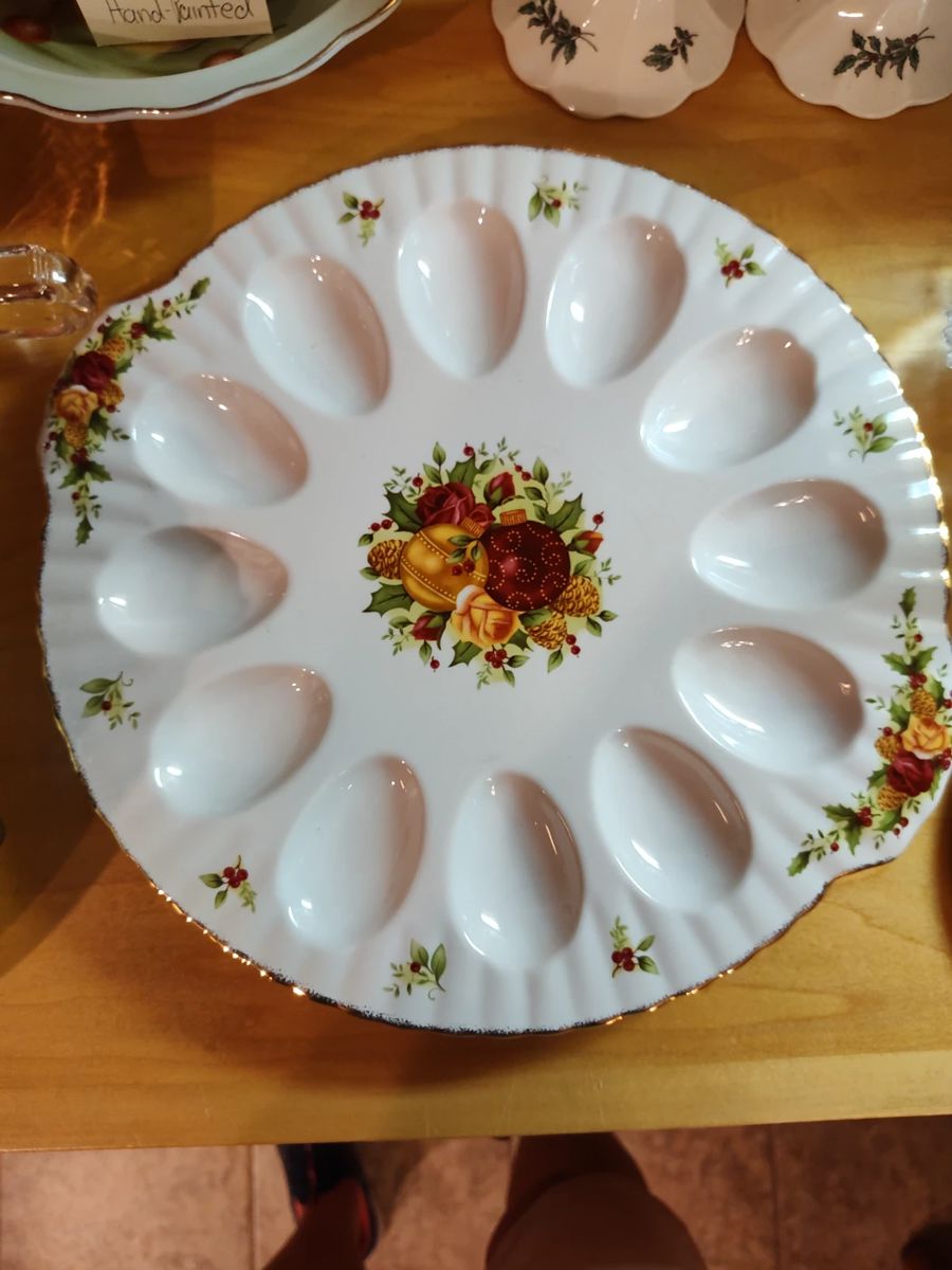 Royal Albert Old Country Roses Deviled Egg Platter - several deviled egg platters are available