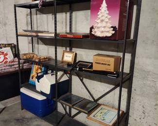 shelves and contents are available for sale.