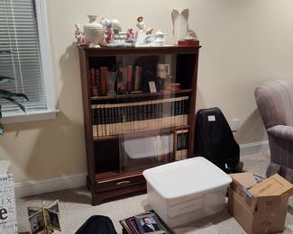 Bookcase with glass doors