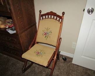 antique folding chair