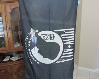 POW MIA flags