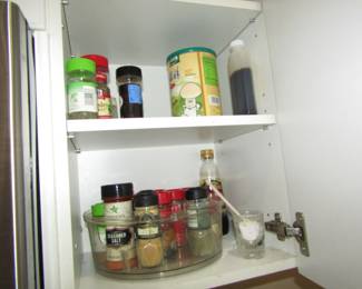 spice rack with spices