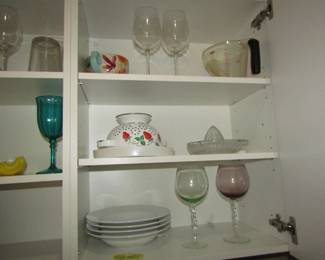 dishes and stemware