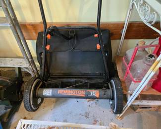 Push mower with bag