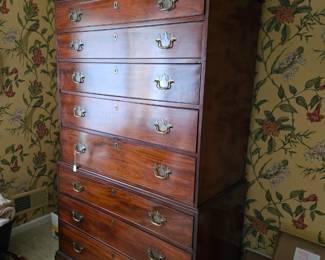Outstanding antique chest on chest