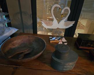 Nancy Thomas swans and angel