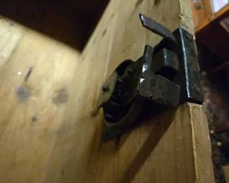 Lock to 1833 painted trunk