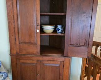 Antique corner cupboard