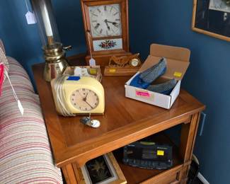 Steeple clock and art Deco clock