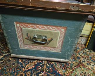 Painted side of trunk