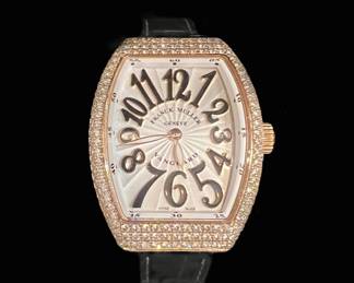 Franck Muller Vanguard Rose Gold & Diamond Watch