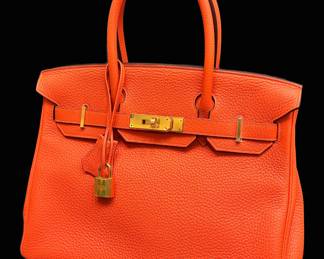 Orange Hermès Birkin Bag, 30cm