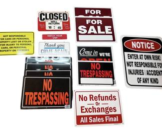 Assortment of Business Signs