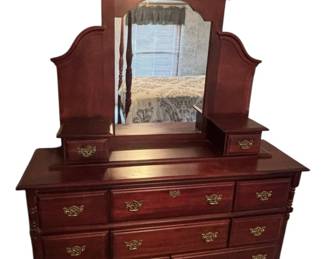 JTB Furniture Wood Dresser wMirror