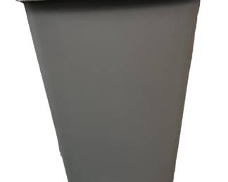 Grey Trash Can