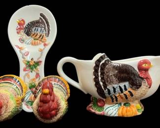 Collection Of Thanksgiving Turkey Ceramic