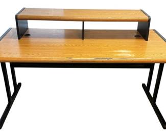 Wood Metal Computer Desk