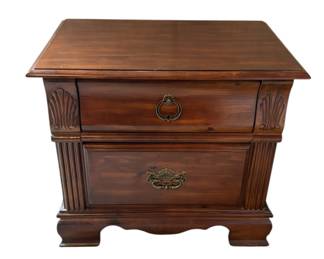 Wood Bedside Table