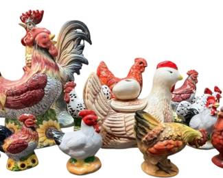 Collection of Ceramic Turkeys