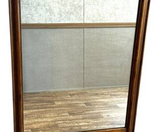 Vintage Wooden Wall Mirror
