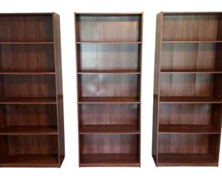 Three Laminate Bookshelves