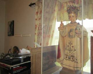 infant Jesus in protective case