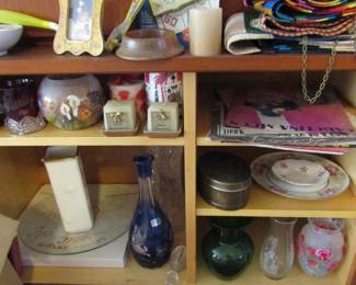 colored glassware, potter and more
