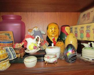 several nesting dolls