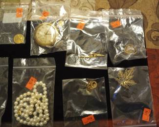 Pocket watch, gold & pearls