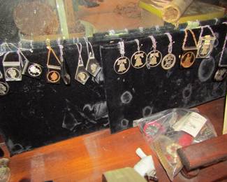 laser cut coin necklaces and other necklaces