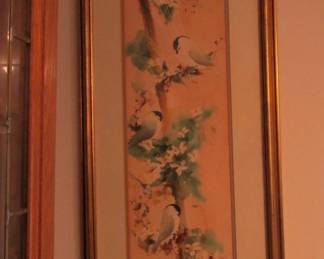 paint on silk are work